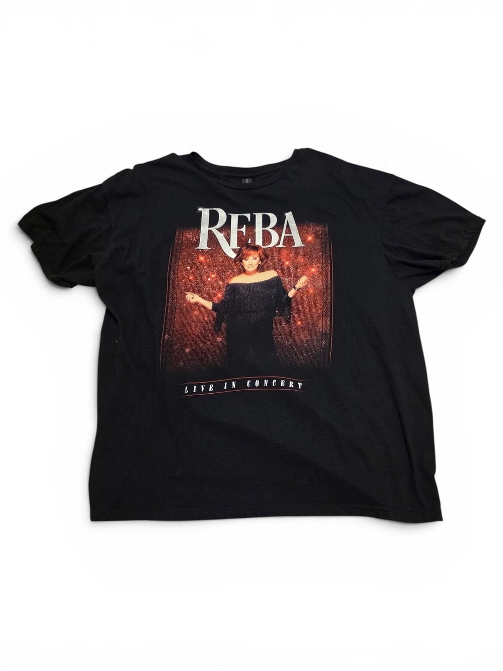 Reba Live In Concert Black Graphic T-Shirt
